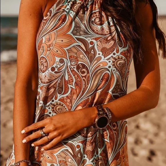 Bareback bohemian dress - Picture 5 of 11